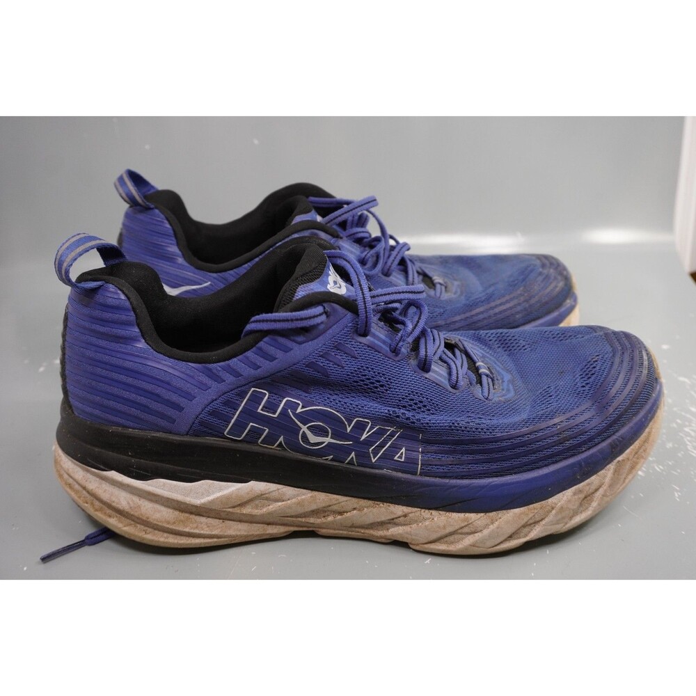 Hoka One One Bondi 6 Shoes Mens Size 11 Blue Road Running Max Cushion 1019269